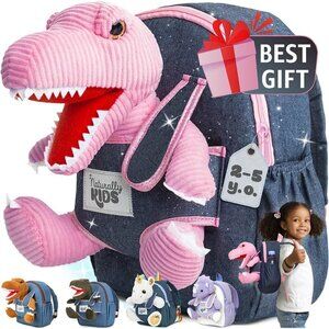🆕 Girls Pink Stuffed Animal Toy Small Kids Dinosaur Toddler Backpack Gifts